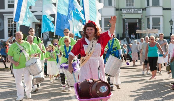 man dressed as Maid of Cornwall