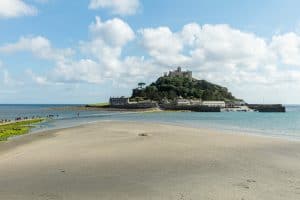 St Michaels Mount at low tide