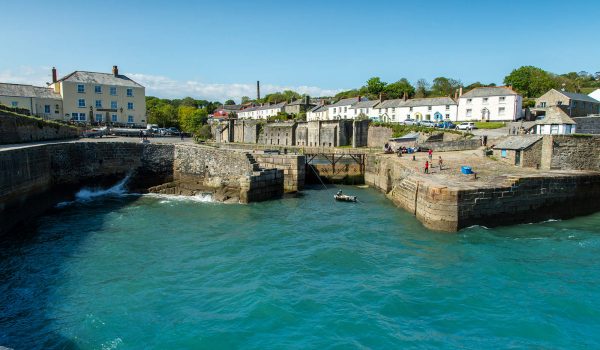 Charlestown harbour and buildings