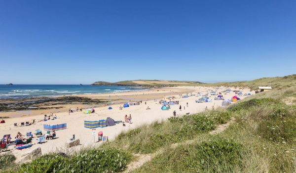 People on Constantine beach in summer