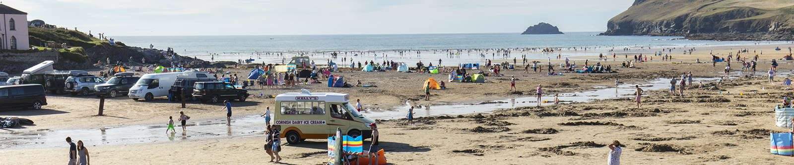 ice cream van at Polzeath