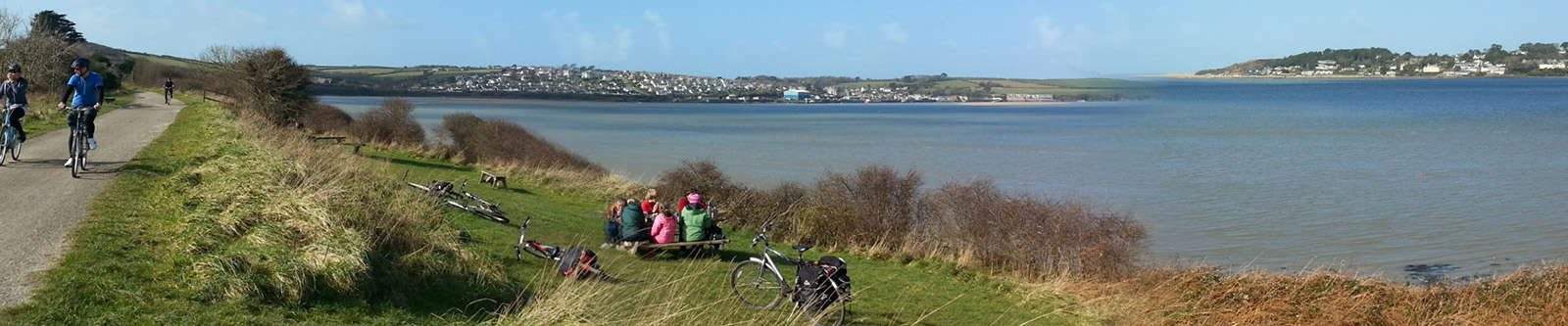 Cyclists on the Camel Trail to Padstow