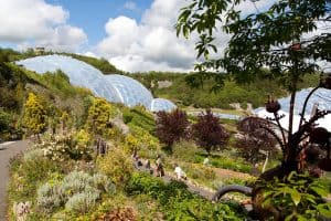 Exterior of biomes at Eden