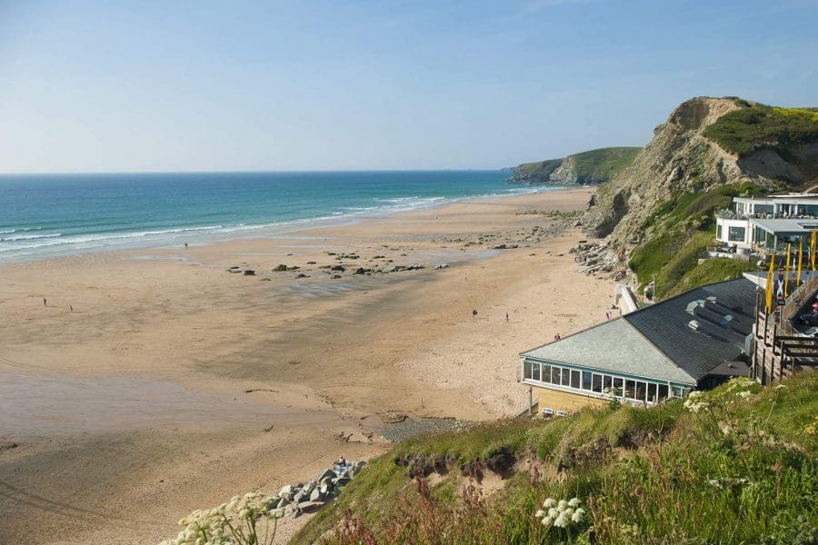 Watergate Bay in Cornwall