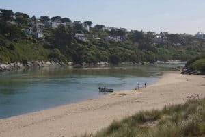 View of Crantock beach