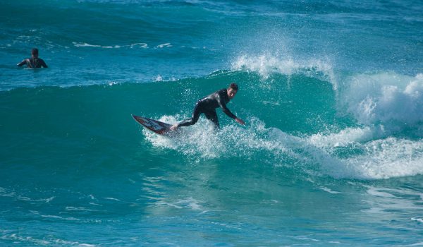 man surfing in the sea