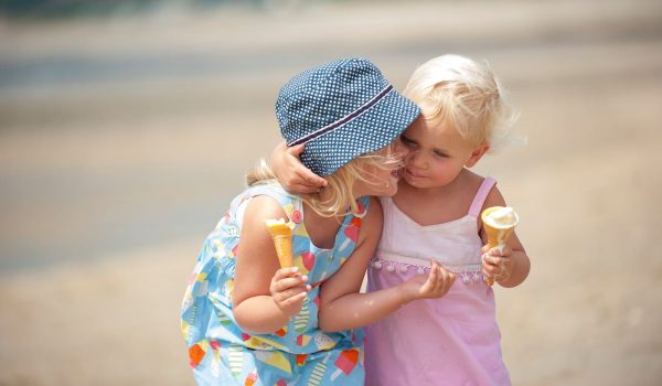 girls eating ice cream