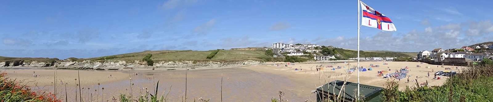 Porth beach view