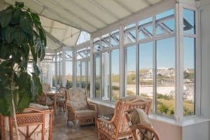 conservatory at Porth Veor Manor