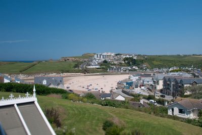 looking over Porth from the hotel