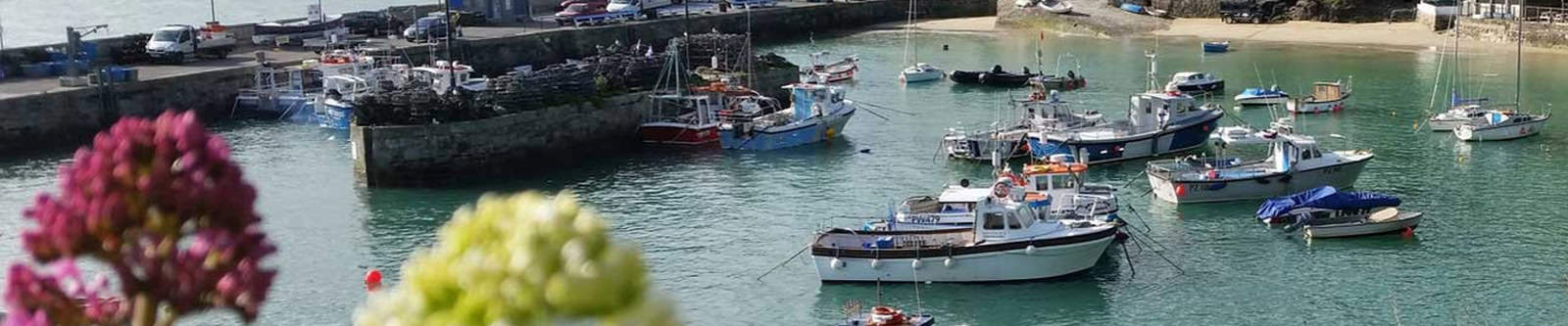 Boats in Newquay harbour