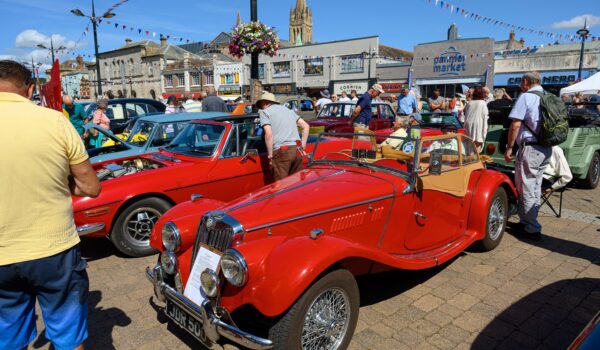 Truro Classic Car Show Red MG