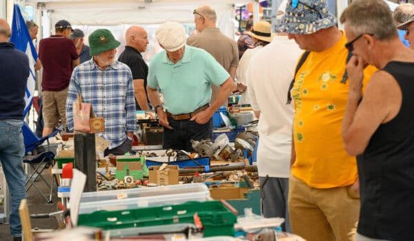 Truro Classic Car Show automobilia stalls
