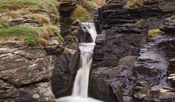 Waterfall in Rocky Valley