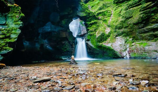 Small waterfall in St Nectans Glen