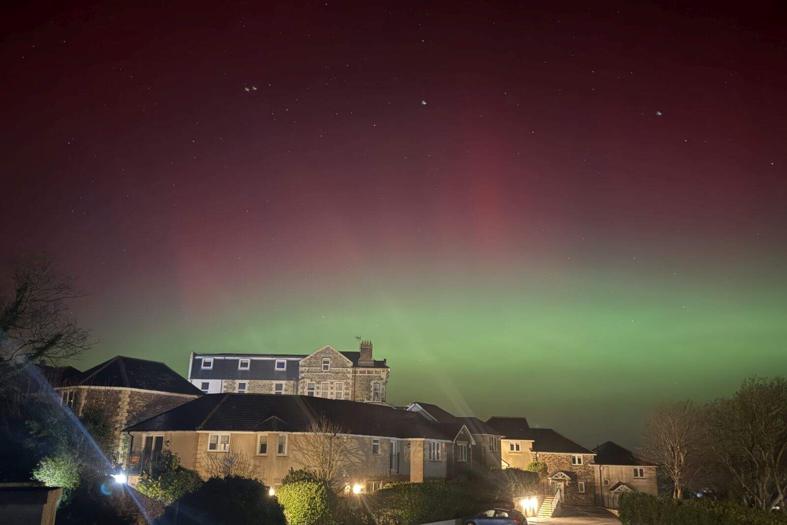 northern lights at porth